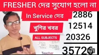 How many people can get the opportunity for WBSLST 2025 FRESHER/ IN-SERVICE. @PrashnaSathi
