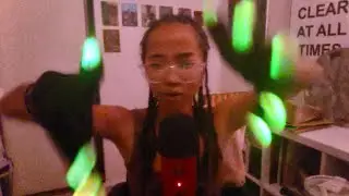 asmr hypnotic light gloving + whispers 🌀🍃 