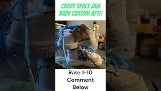 Rate These Baby Space Jam Custom Nike Air Force 1&rsquo;s&hellip;#customshoes #fashion #shortsvideo