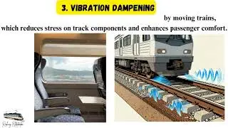 What are the key functions and requirements of ballast in #railway track maintenance?