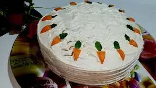 📢 كيكة الجزر بدون غلوتين❗️ من ألذ الكيكات التي عليكم تجربتها خفيف و طري  Carrot Cake Gluten free🥕🍰