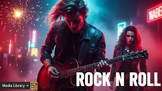 Neon City Rock N Roll Showdown | Ultimate Midnight Vibes #NeonCity #RockCulture #MediaLibrary