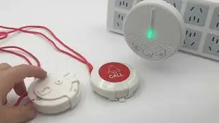 Wireless Caregiver Pager Nurse Alert System Smart Call Button Personal Alarms  CPM+HG1 1+2