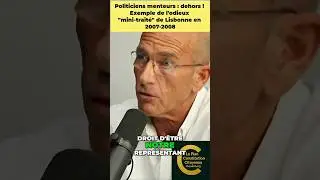 Politiciens menteurs : dehors ! Exemple de l'odieux 