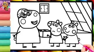 Drawing and Coloring Granny Sheep Moves In! 📦  Peppa Pig Official Full Episodes