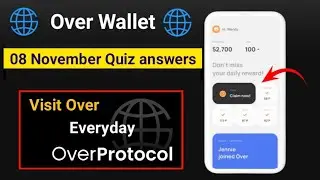 Today Over Wallet Quiz Answers | Over Protocol Wallet Airdrop | #airdrop #overprotocol #overwallet