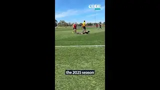 Nas dominates Saints training