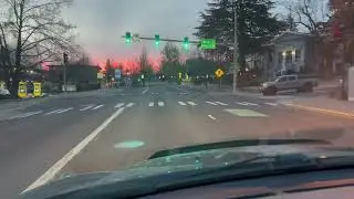Ashland, Oregon December 19, 2022 7:57AM Christmas lights from the Plaza to Mountain Ave.