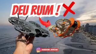 Tentamos pilotar DOIS drones na praia… e tudo deu errado 😬