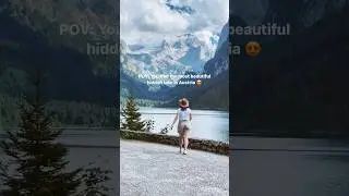 💎 Hidden Gem in Austria: Lake Gosausee 🇦🇹 #travelshorts #europetravel #hiddenplace #austriatravel