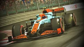 F1 2021 Gulf McLaren Monaco GP Livery Mod Gameplay: Lando Norris Monaco Night Race!