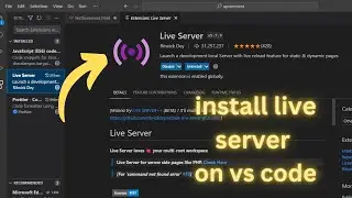 How To Install Live Server in Visual Studio Code | live server extension in vs code #liveserver