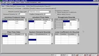 Calibration  5 - Pipe Flows, Demand Bounds, Loss Coefficient (K) Bounds