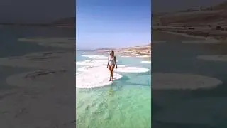 The Only Place on Earth Where You Can Effortlessly Float! #deadsea #travel