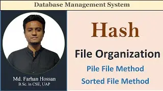 Lec: 104 | Hash File Organization | File Organization | DBMS | Bangla Tutorial