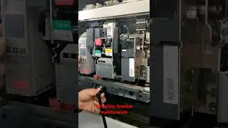Schneider breaker maintenance #electrical #electrician #breaker #diy