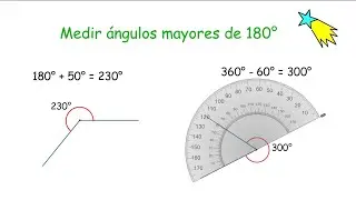 Medir ángulos mayores a 180°