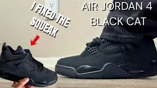 AIR JORDAN 4 BLACK CAT ОБЗОР НА НОГАХ