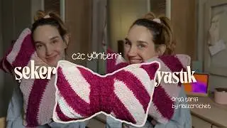 1200TL'LİK YASTIĞI KAÇ TL'YE ÖRDÜM? 🍬  ŞEKER YASTIK KÖŞEDEN ÖRGÜ TEKNİĞİ | crochet candy pillow C2C