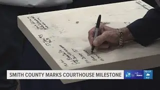 Cornerstone ceremony held for milestone in building of Smith County courthouse