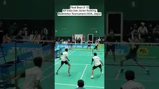 Final | Boys Doubles U 15| All India Sub Junior Ranking Badminton Tournament 2026, Jaipur #badminton