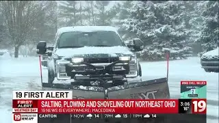 Salting, plowing and shoveling out NE Ohio