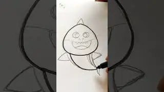 Easy Fish Drawing #shorts #drawing #viral #trending #viralshorts #howtodraw