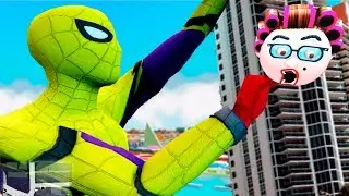 ГТА 5 СПАЙДЕРМЕН едет к Бабушке ОБЗОР МОДА Мультик ИГРА SPIDERMAN MOD GTA 5 Kids Kids