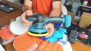 Geveelife Cordless Buffer Polisher, 6 Inch Dual Action