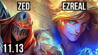 ZED & Yuumi vs EZREAL & Bard (ADC) | 10/0/2, Legendary, 700+ games | KR Diamond | v11.13