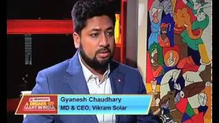 Vikram Solar on CNBC TV18 - Full video - 10Y of Make in India