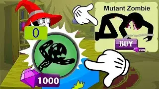 MUTANT ZOMBIE ITEMS SUMMON UNLOCKED PRICE X9999 GEMS - MOD STICK WAR LEGACY 