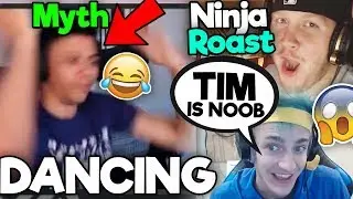 MYTH IS DANCING, NINJA ROASTS TIMTHETATMAN 😱 - Best Fortnite Moments #12