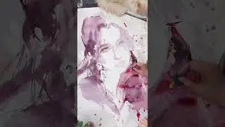 Amazing Wine Art. Witness the Creation of a Beautiful Woman🍷✨❤️