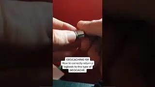 How to Return a Logbook Into a Bison Tube Geocache.