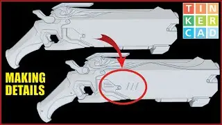 Tinkercad Basic Guide: 3D Modeling Details in the Reaper Shotgun (Overwatch), Combining Shapes