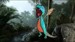 Dolly, the Dragon, and Friends  4K #paintedrocks#dragons