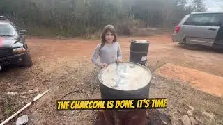 How to Make Charcoal at Home (EASY 50-Gallon Drum Method)