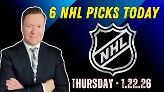 Thursday 6 NHL Betting Picks l 1/22/26 l Vernon’s Best NHL Bets, Expert Picks and Predictions
