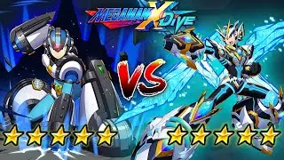 Gaea Armor X 5☆ Vs Next DiVE Armor X 5☆ - Mega Man X DiVE (Mobile Controls PvP)