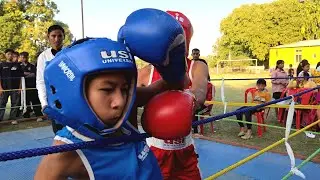 Boxing U35KG Semi Final Won by Vinosana (Red) VS Loiyangamba (Blue) || 