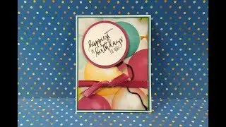 Stampin' Up! Picture Perfect Birthday Online Card Class Project 5