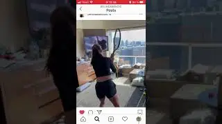 Belinda Bencic has a mess in her hotel room