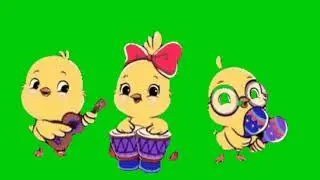 Chicks green screen animation| Editor G