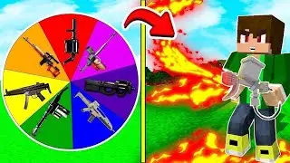 Minecraft RULETA #12 - Vyt&aacute;č&iacute;me si NEJLEP&Scaron;&Iacute; Laser zbraně na SVĚTĚ!! + BRUT&Aacute;LNĚ OP plamenomety !! 🔥