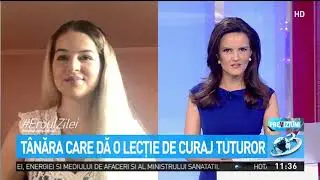Andreea Lichi, tânăra care dă o lecţie de curaj tuturor