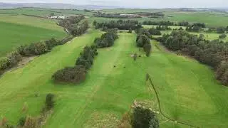 Drone flight over Ardeer Golf Course, Ayrshire. September 2024