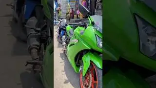 Bike Graphic work done ​⁠   #wrapmaster #viser #kawasaki #ninja #bike #bikewrap #teck