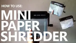 How to Use: MINI PAPER SHREDDER | Hera Hutajulu