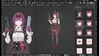 BLENDER Rigged Character [Kafka]